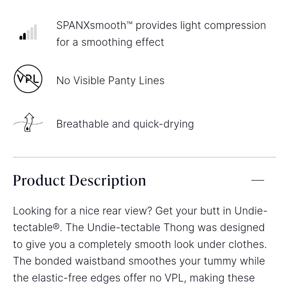 NWT Bundle of 2 Spanx Smooth Thong - Picture 4 of 4